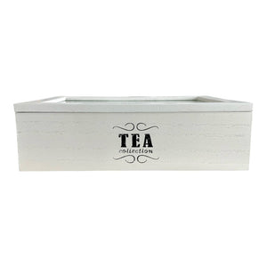 Caja Porta Té x 6 WHITE HEART