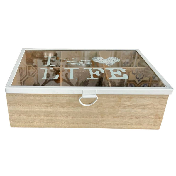 Caja Porta Té x 6 I LOVE LIFE