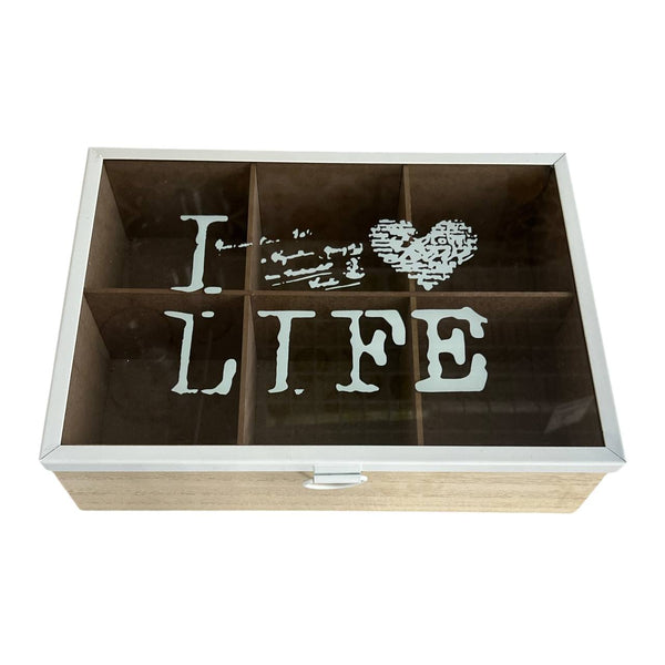 Caja Porta Té x 6 I LOVE LIFE