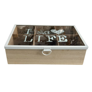 Caja Porta Té x 6 I LOVE LIFE