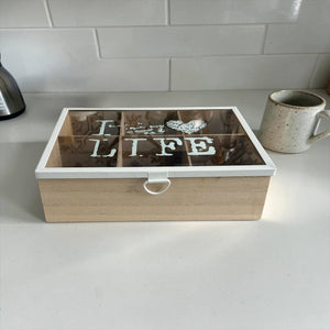 Caja Porta Té x 6 I LOVE LIFE
