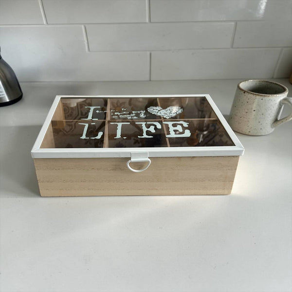 Caja Porta Té x 6 I LOVE LIFE