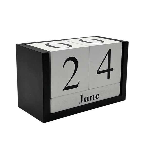 Calendario de Escritorio Blanco y Negro