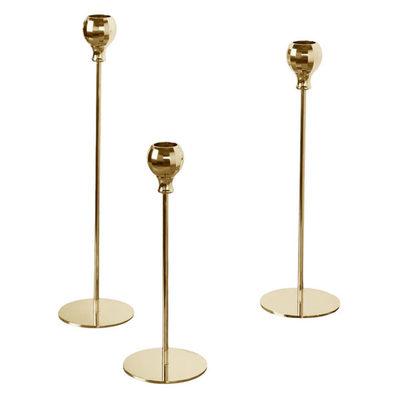 Set de Candelabros Dorados GOLD