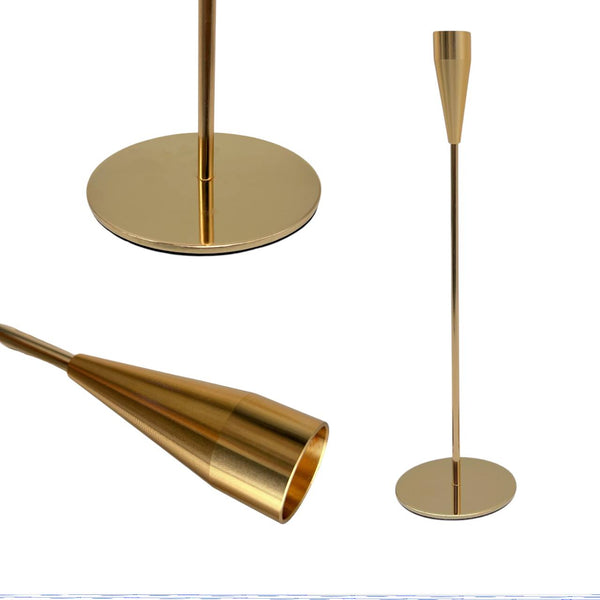 Set de Candelabros Dorados CONIC GOLD