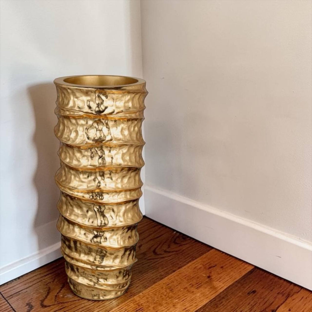 Jarrón de Piso DORADO 639