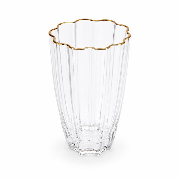 Vaso Alto Borde Oro 6 Unidades MAGNOLIA