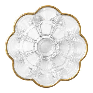 Vaso Corto Borde Oro 6 Unidades MAGNOLIA
