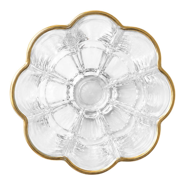 Vaso Corto Borde Oro 6 Unidades MAGNOLIA