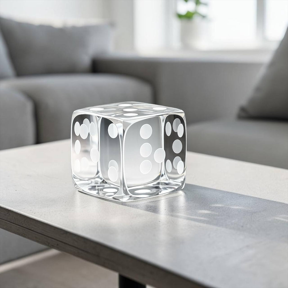 Adorno Dado CRISTAL