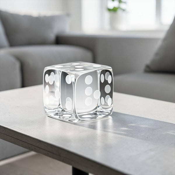 Adorno Dado CRISTAL