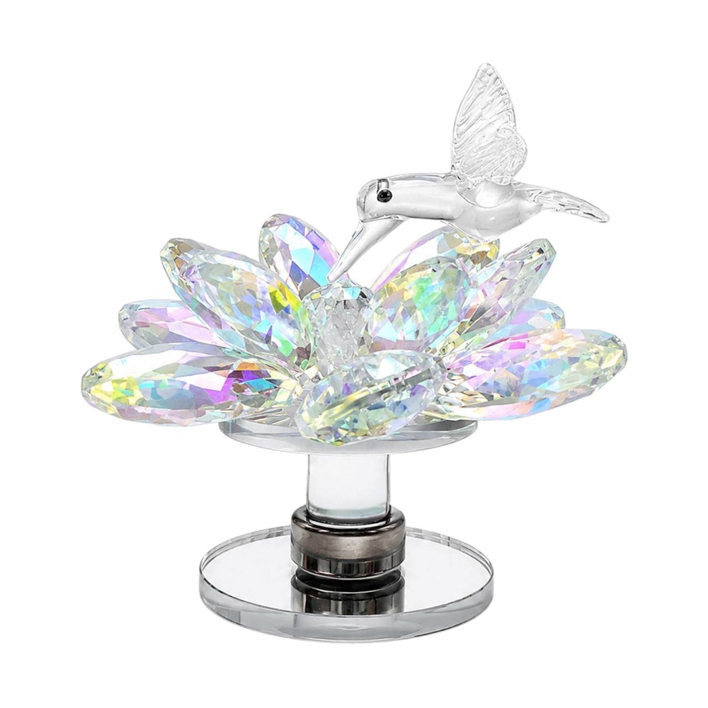 Adorno Mini Colibri Vidrio Tornasol Giratorio