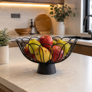 Frutero Metalico Fuente Negro