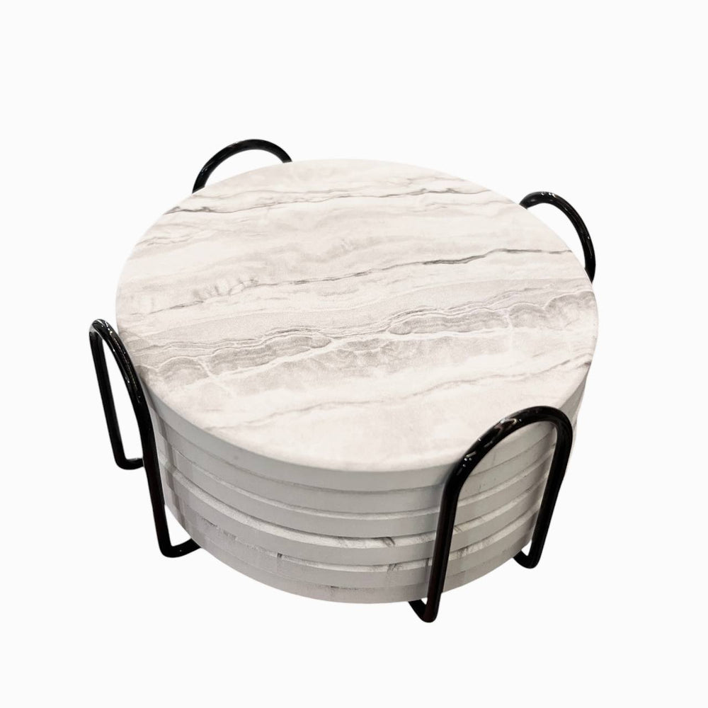 Porta Vaso 6 Unidades MÁRMOL