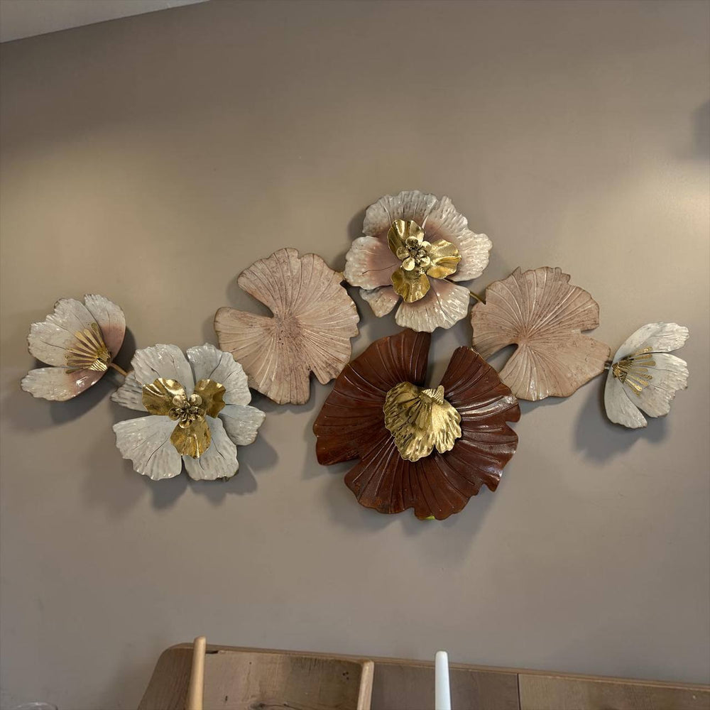 Placa Metálica CARAMELO FLORAL