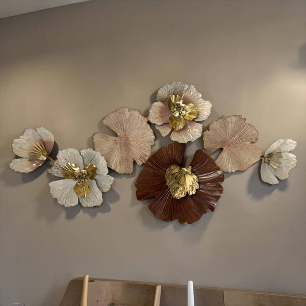 Placa Metálica CARAMELO FLORAL