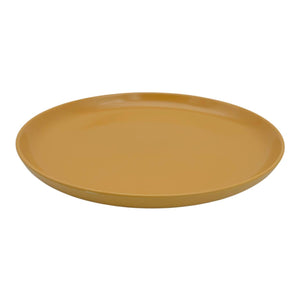 Plato Llano Mostaza Mate Esmaltado 27cm