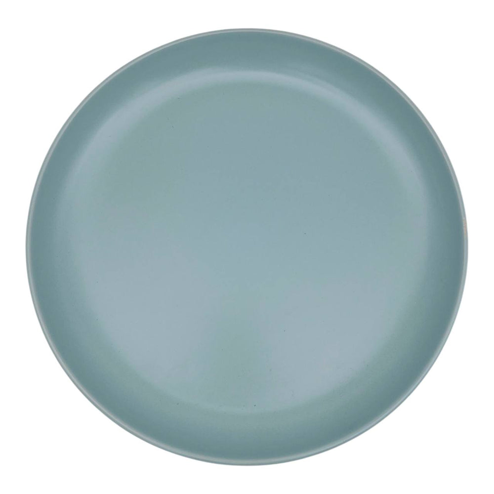 Plato Llano Celeste Mate Esmaltado 27cm