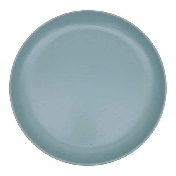 Plato Llano Celeste Mate Esmaltado 27cm