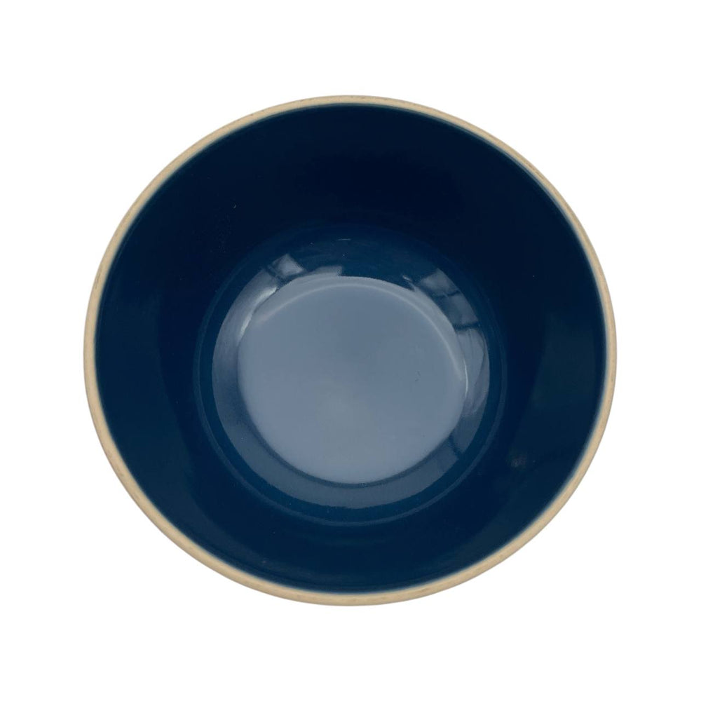 Plato Hondo Azul Gotas Esmaltado 15cm