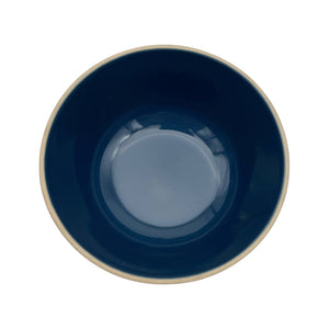 Plato Hondo Azul Gotas Esmaltado 15cm