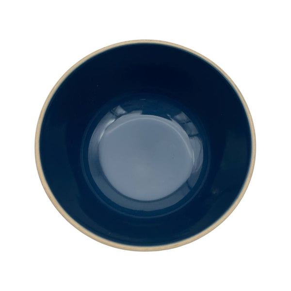 Plato Hondo Azul Gotas Esmaltado 15cm