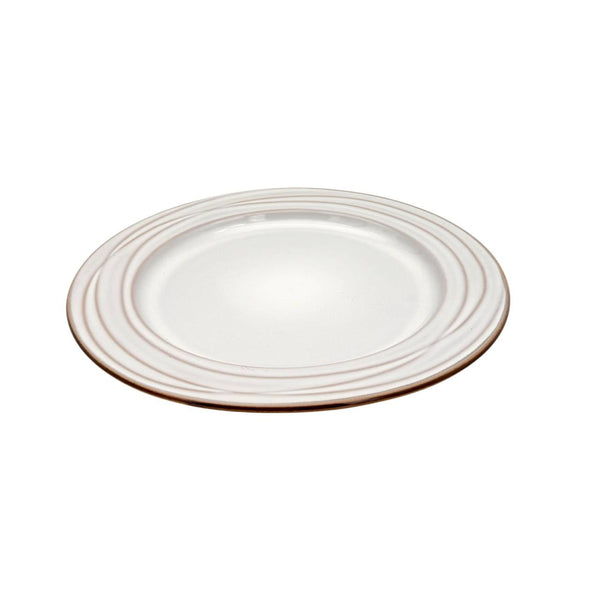 Plato Llano Postre Blanco ANELLA 21cm