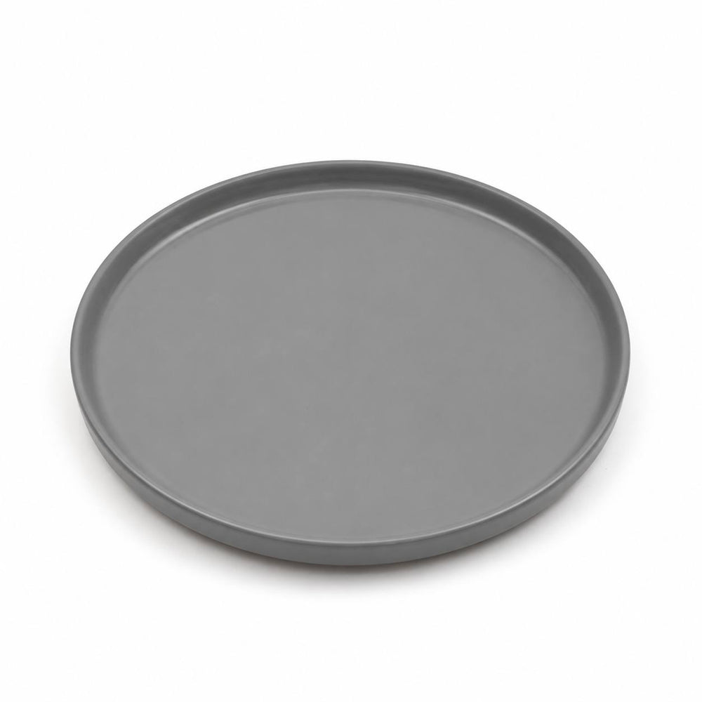 Plato Llano Plomo Brillante 26.5cm