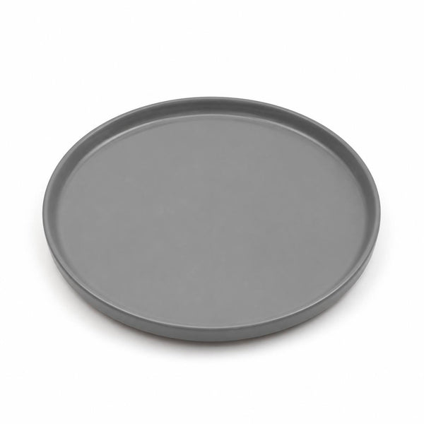 Plato Llano Plomo Brillante 26.5cm