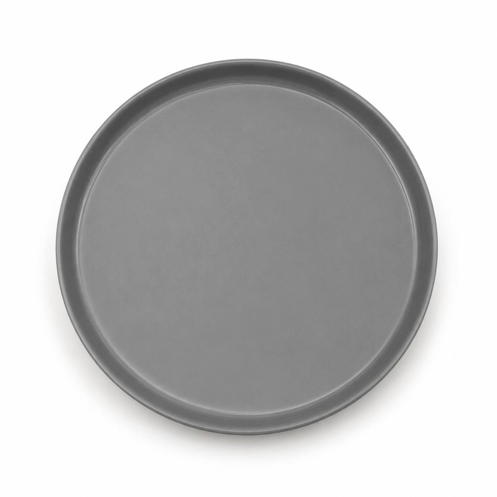 Plato Llano Plomo Brillante 26.5cm