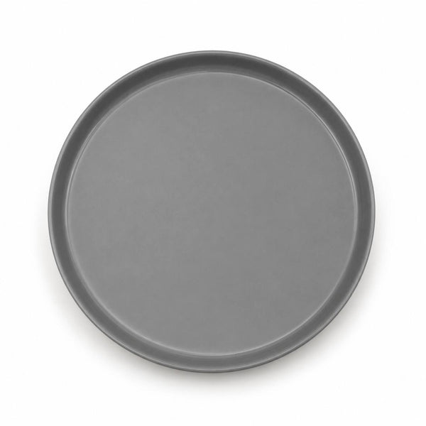 Plato Llano Plomo Brillante 26.5cm