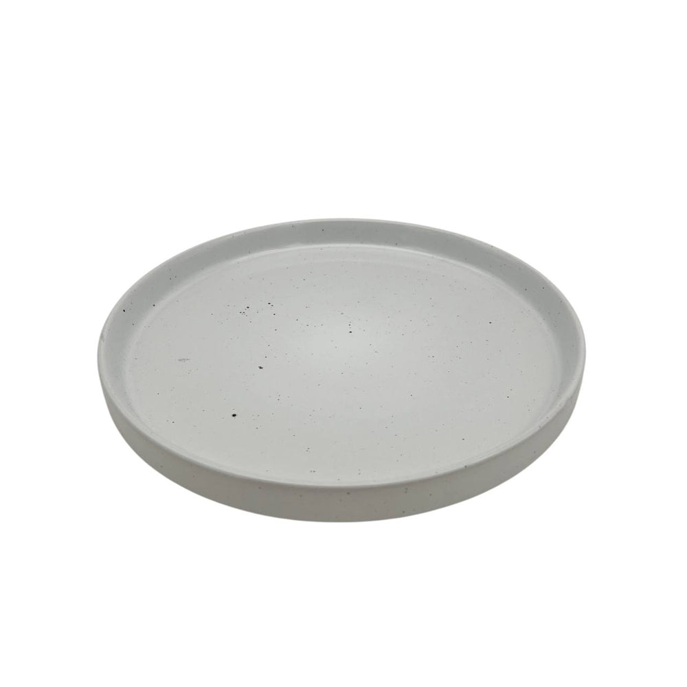 Plato Llano Postre Blanco Brillante 20cm