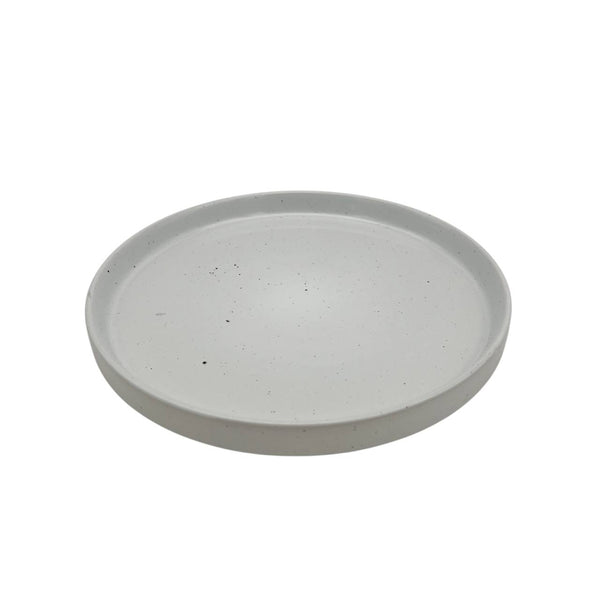 Plato Llano Postre Blanco Brillante 20cm