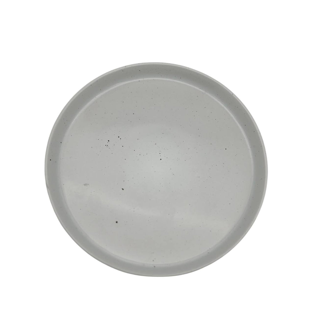 Plato Llano Postre Blanco Brillante 20cm