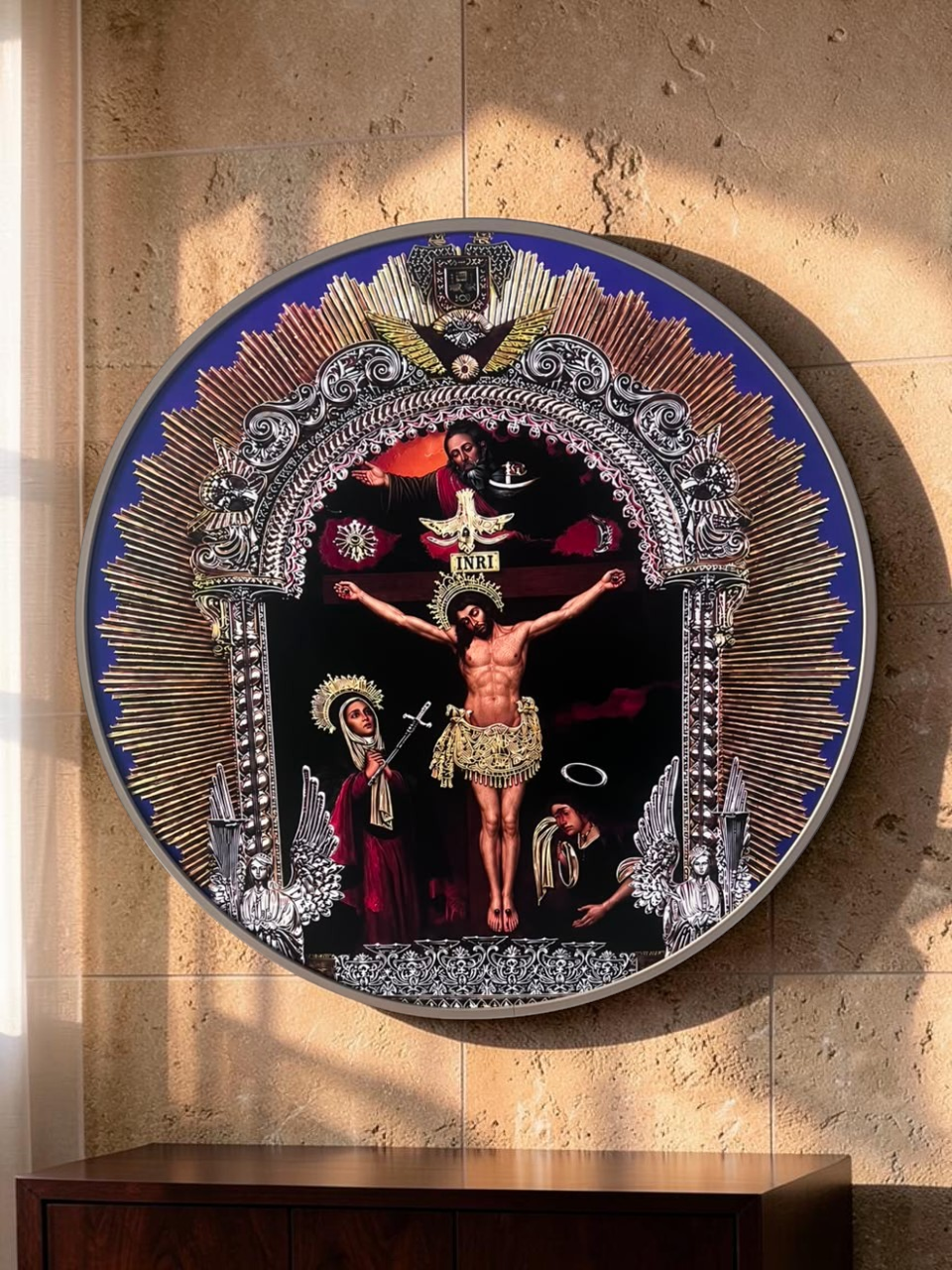 Cuadro Señor de Los Milagro Redondo