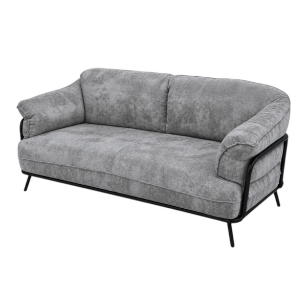 Sofa 3 Pustos Color NOVA - PLATA