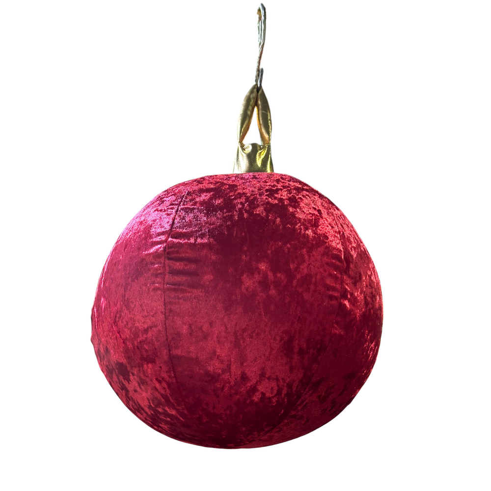 Bola Inflable de Terciopelo Rojo 50CM