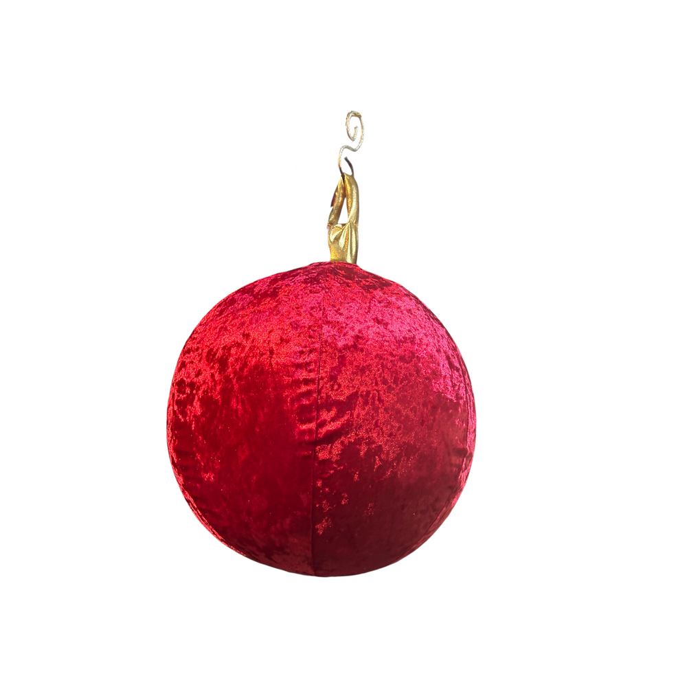 Bola Inflable de Terciopelo Rojo 40CM