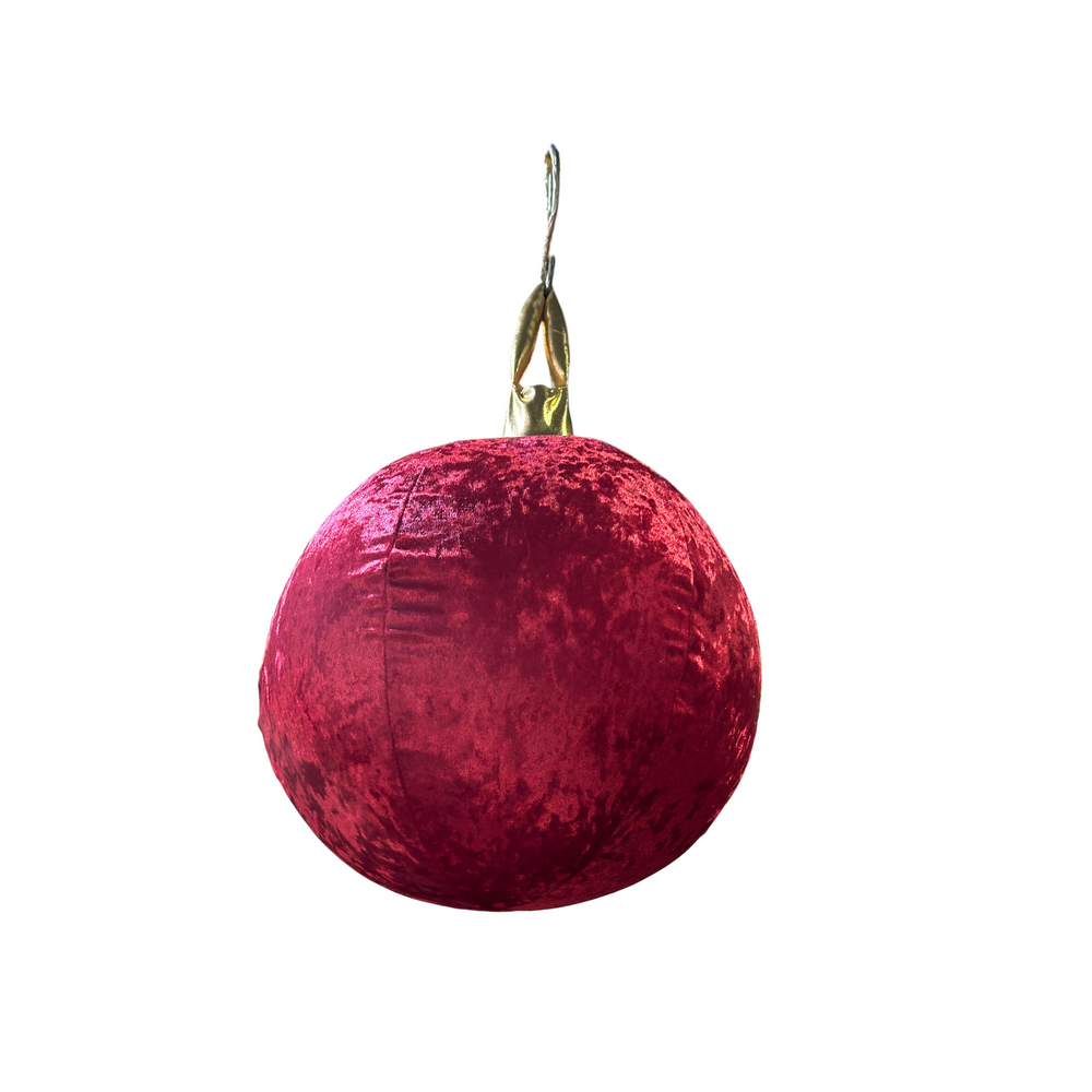 Bola Inflable de Terciopelo Rojo 40CM