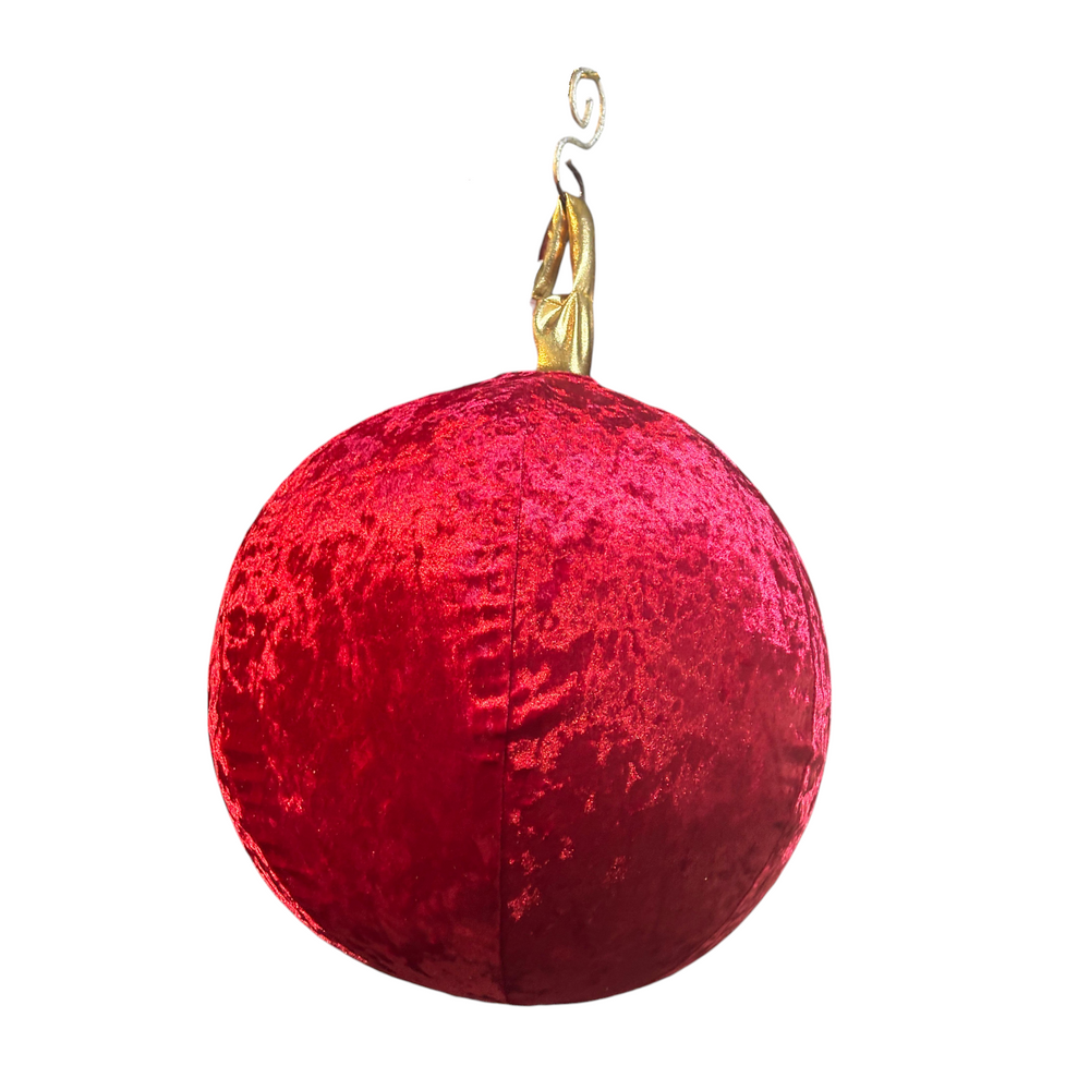 Bola Inflable de Terciopelo Rojo 50CM