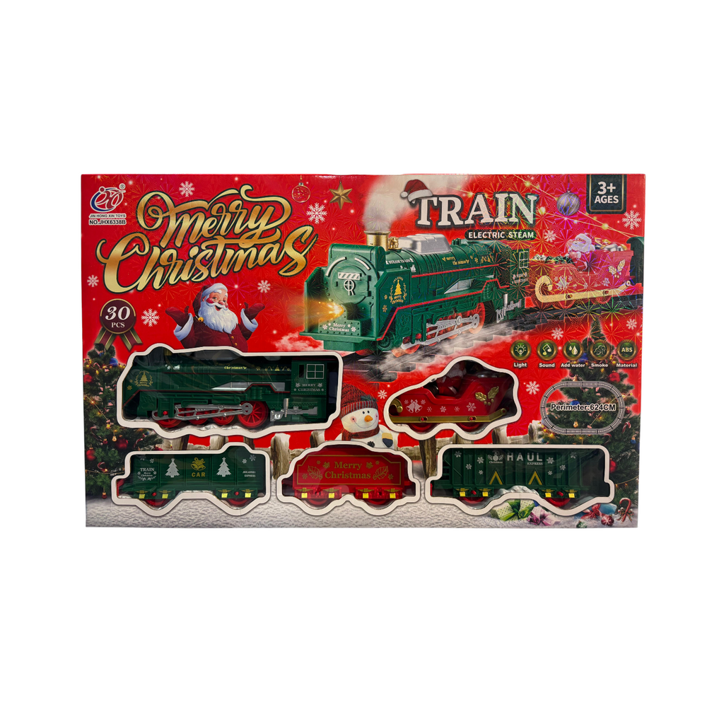 Tren Navideño para Pie de Árbol - 30 Piezas