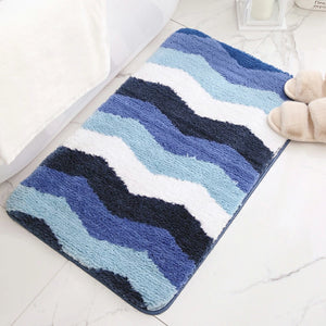 Alfombra Baño ONDAS AZUL